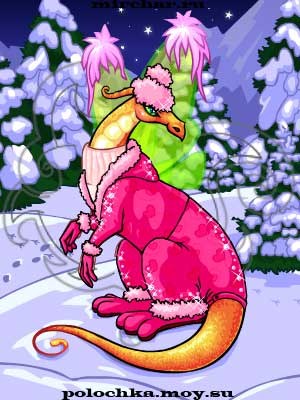 Питомцы онлайн: Волшебный дракон - Иллюзавр зимой