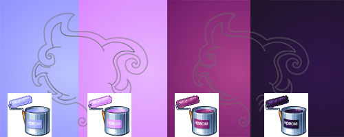 Фиолетово-сиреневые краски для стен