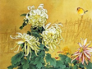Цветы и птицы. Современный китайский художник Цзоу Хунань.