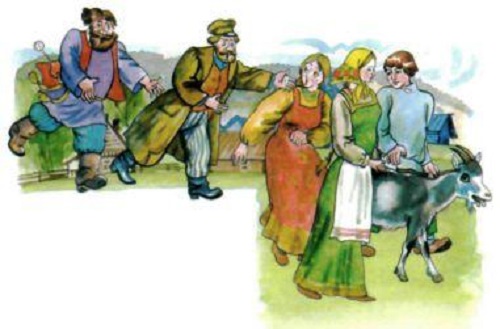 Иллюстрация к латышской народной сказке Волшебная палочка.
