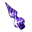 Фиолетовая макушка на ёлку