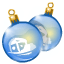 Предметы интерьера: Голубые стеклянные шары