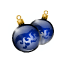 Синие стеклянные шарики
