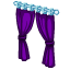 Элегантные фиолетовые шторы