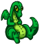 Зеленый плюшевый Иллюзавр