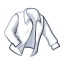 Одежда: Белая рубашка