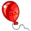 Игрушки: Красный воздушный шарик