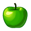 Фрукты, овощи и ягоды: Зеленое яблочко