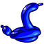 Игрушки: Сказочная фигурка из синего шарика