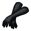 Черные шелковые перчатки