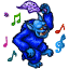 Танцующий синий тролл