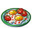 Готовые блюда: Яичница с помидорами