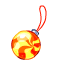 Мандариновый карамельный шарик