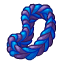 Сине-фиолетовый резиночный браслет