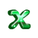 Мерцающая буква X