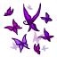 Окружение: Фиолетовые бабочки