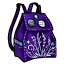 Фиолетовый джинсовый рюкзак
