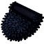 Чёрный мохнатый ковёр