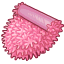Розовый мохнатый ковёр