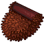 Шоколадный мохнатый ковёр