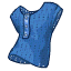 Одежда: Голубая блузка с перфорацией