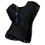 Одежда: Черная блузка с перфорацией
