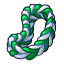 Бледно-зелёный резиночный браслет