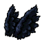 Внешность: Чёрные пушистые крылышки