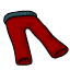 Одежда: Красные трикотажные кальсоны